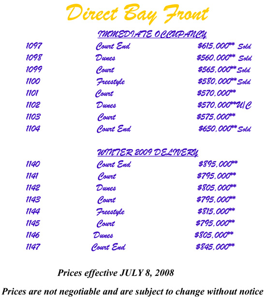 price list 1